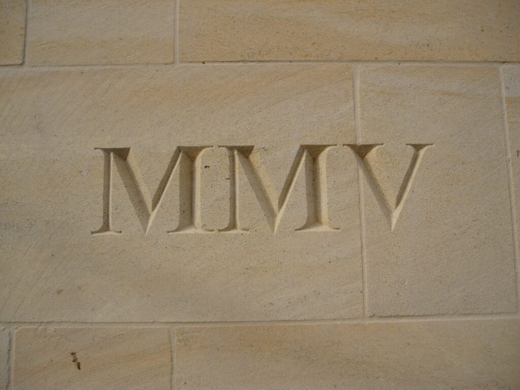 Oamaru Stone Letter Cutting